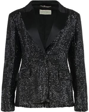 Alberta Ferretti Jacket With Sequins - Black