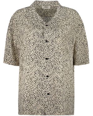 Celine Printed Silk Shirt - Gray