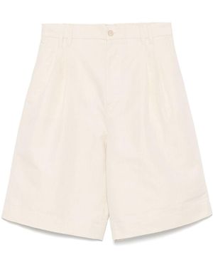 Filippa K Linen And Cotton Blend Shorts - Natural