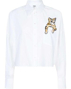 MSGM Cotton Shirt - White