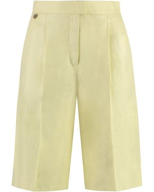Agnona Linen Bermuda-Shorts - Yellow