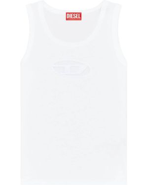 DIESEL Oval-D Tank Top - White