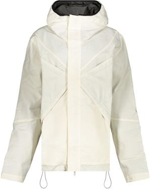 RANRA Technical Fabric Hooded Jacket - Natural