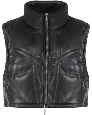 Rhude Faux-Leather Vest - Black