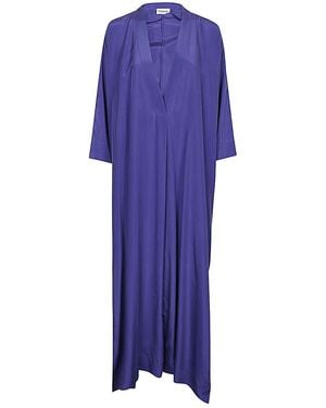 P.A.R.O.S.H. Habotay Silk Dress - Purple