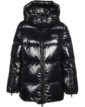 Duvetica Hooded Full-Zip Down Jacket - Black