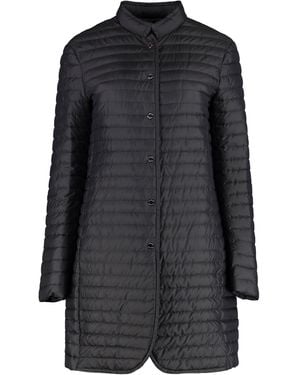 【送料&関税込】Moorer Lea Snap Button Fastening Down Jacket Moorer Snap Button Fastening Down Jacket in Natural | Lyst