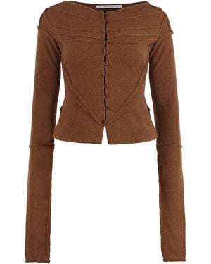 TALIA BYRE Wool And Cashmere Cardigan - Brown