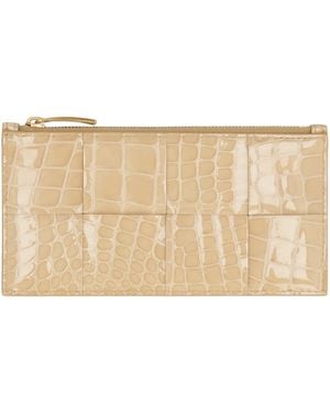 Bottega Veneta Intrecciato Card Case - Natural