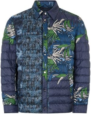 Herno Padded Jacket With Contrasting Print - Blue