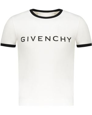 Givenchy T-Shirt With Elegant Border - White