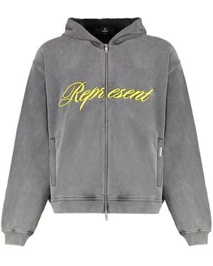 Represent Full Zip Hoodie - Gray