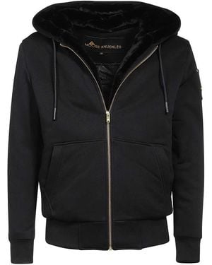 Moose Knuckles Full Zip Hoodie - Black