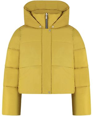 Rhude Hooded Down Jacket - Yellow