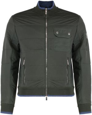 Moorer Corbin Full Zip Hoodie - Black
