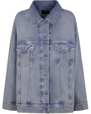 Seven7 Coats Clear - Blue