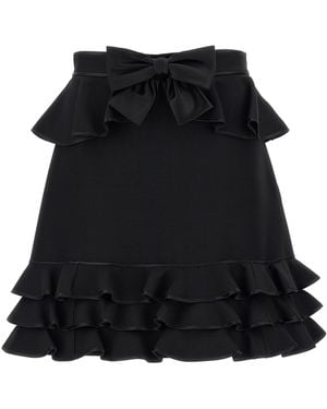 Valentino Garavani Crepe Couture Skirt - Black