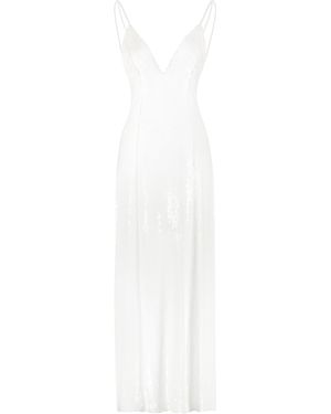 KHAITE Carina Sequin Dress - White