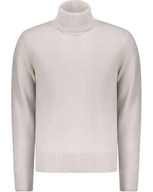 Herno Wool Turtleneck Sweater - White