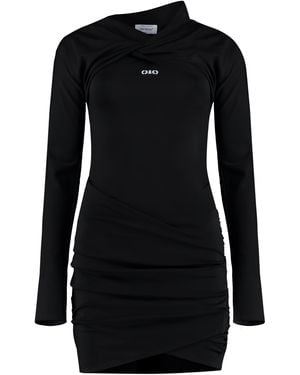 Off-White c/o Virgil Abloh Stretch Viscose Dress - Black