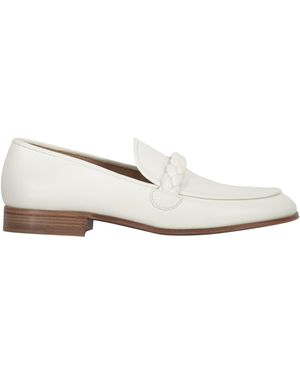 Gianvito Rossi Massimo Leather Loafers - White