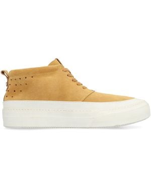 Volta Footwear Suede Mid-Top Sneakers - Yellow