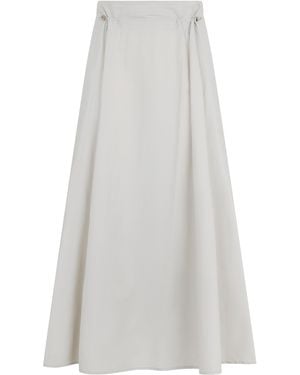 Herno Long Skirt And Versatile - White