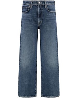 Agolde Enroll Cropped Jeans - Blue