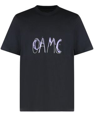 OAMC Logo Cotton T-Shirt - Black