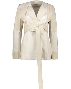 Ambush Cotton And Linen Blazer - Natural