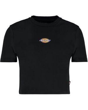 Dickies Maple Valley Logo Cropped Tee - Black