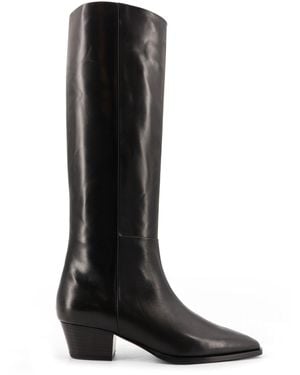 Aeyde Medea Leather Boot - Black