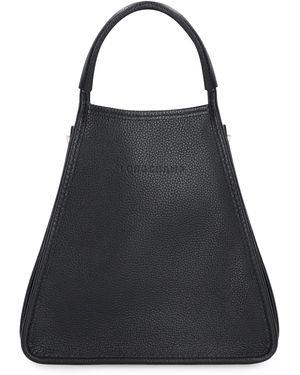 Longchamp Le Foulonné S Leather Bag - Black