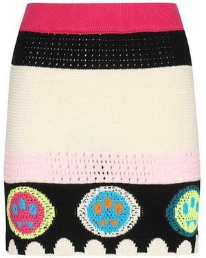 Barrow Crochet Knit Skirt - Black
