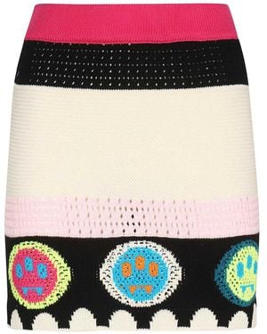 Barrow Crochet Knit Skirt - Black