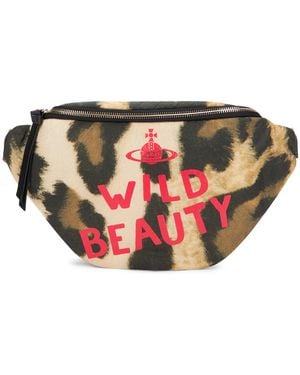 Vivienne Westwood Ada Pouch With Animal Print - Red