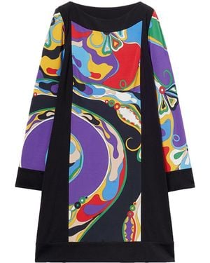 Emilio Pucci Printed Short Dress - Blue