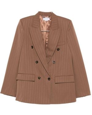 Stella McCartney Jackets Leather - Brown