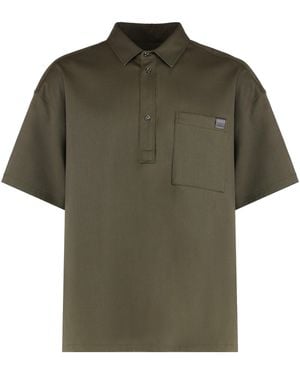 DARKPARK Alex Short Sleeve Wool Polo Shirt - Green