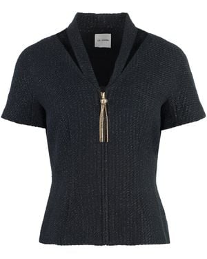 St. John Cotton Blouse - Black