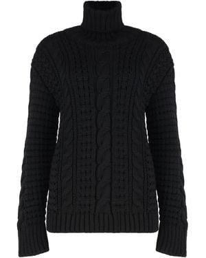 Moncler Genius 4 Moncler Edward Enninful - Virgin-wool Turtleneck Sweater - Black
