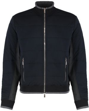 Moorer Jeremy Full Zip Hoodie - Blue