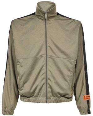 Heron Preston Full Zip Hoodie - Green