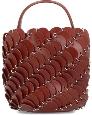 Rabanne Paco Piccola Bucket Bag - Red