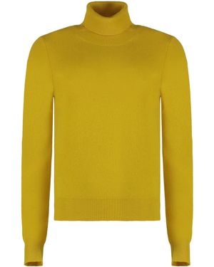 Malo Cashmere Turtleneck Sweater - Yellow