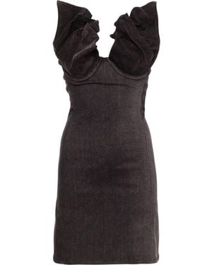Y. Project Denim Mini Dress - Black