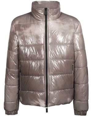 44 Label Group Nylon Down Jacket - Brown