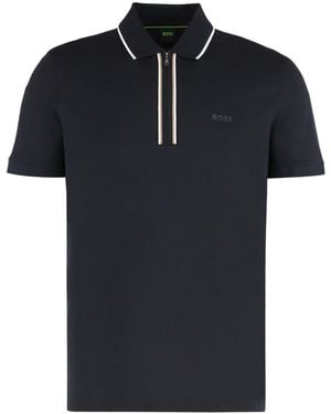 BOSS Cotton Polo - Black