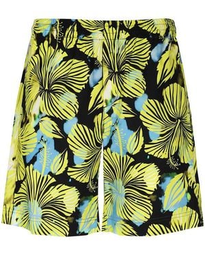 MSGM Cotton Bermuda Shorts - Green