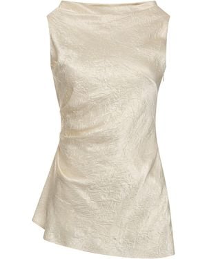 McQueen Draped Asymmetric Top - Natural